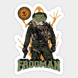 Frogman Special Task Force Sticker